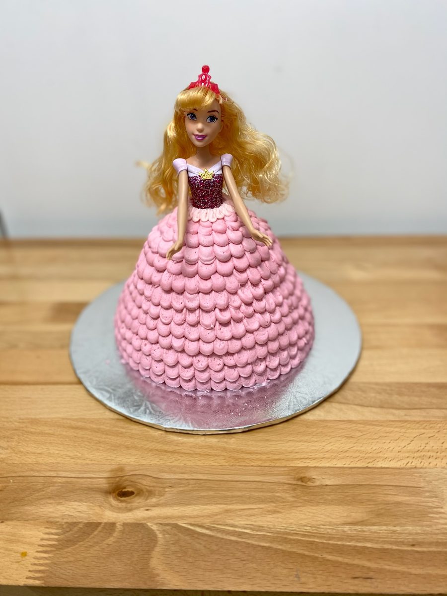 Princess Aurora doll cake