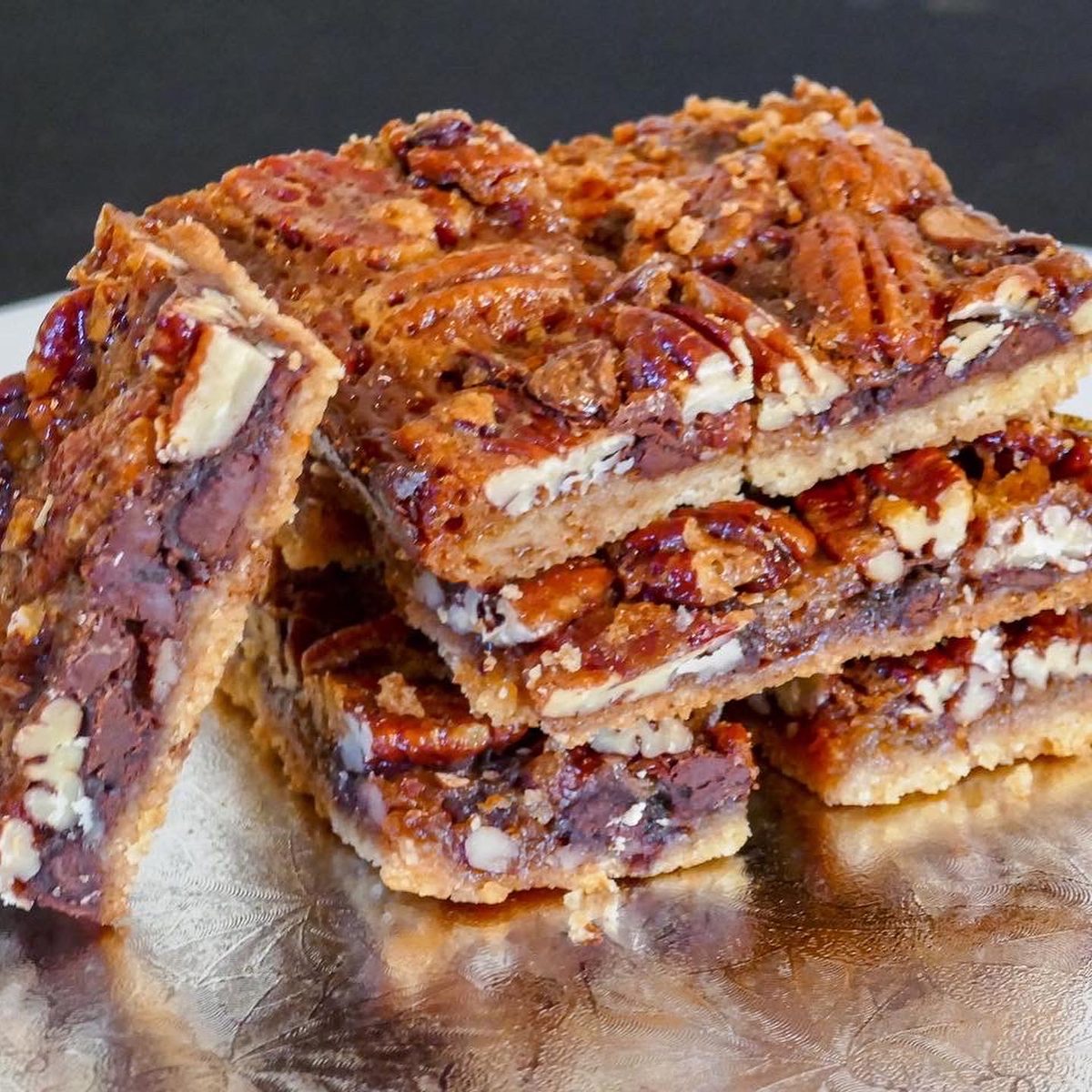 Pecan pie bars for Thanksgiving